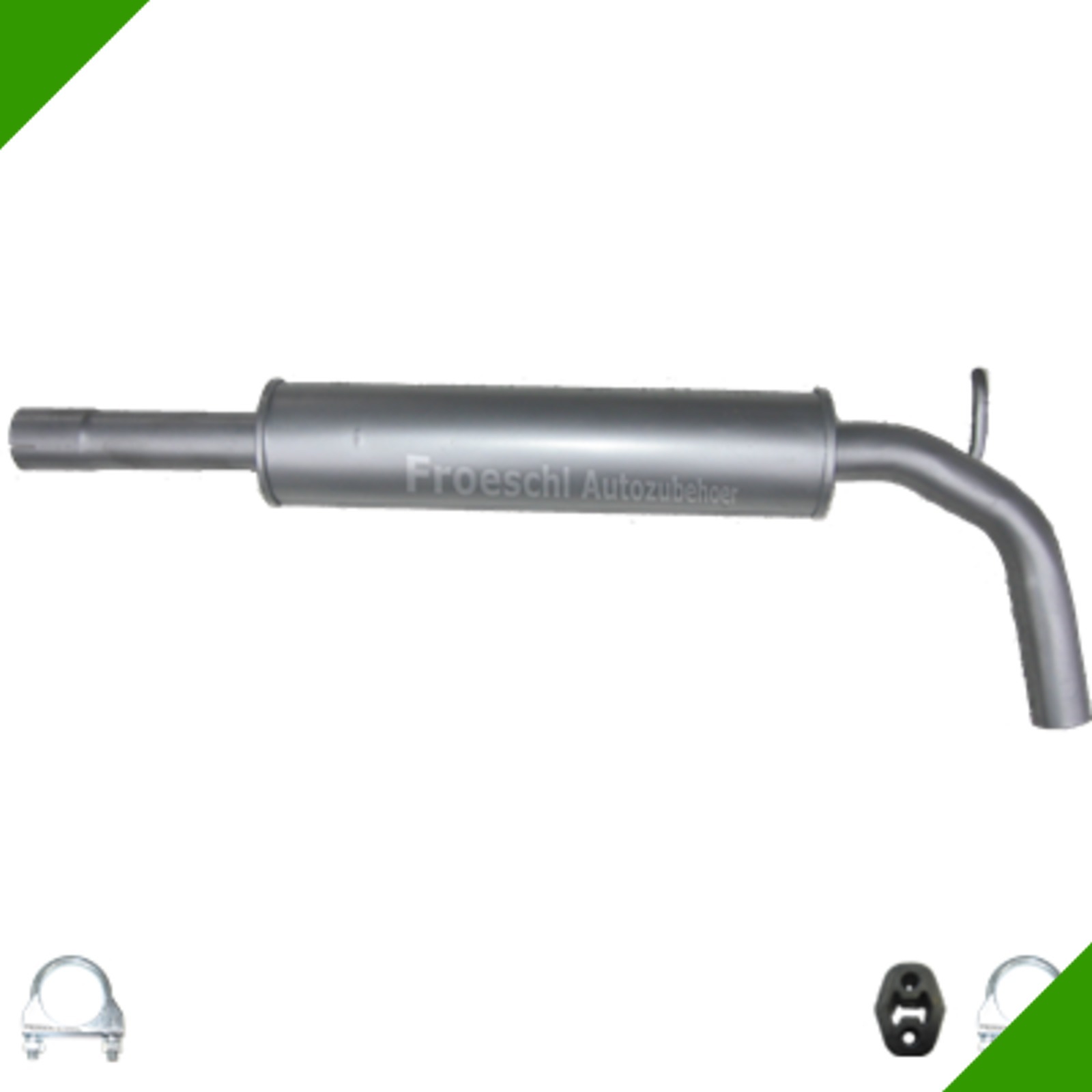 Seat Leon 1,8 TSI Mitteltopf Endtopf Auspuff Auspuffanlage Anbausatz
